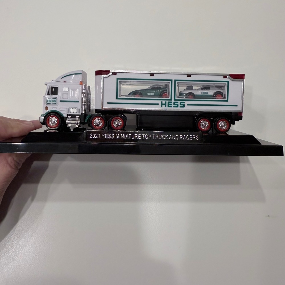 2021 Hess Miniature Toy Truck and Racers Collectible with Working Lights